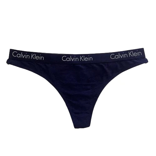 Calvin-Klein-Women-Cotton-Thong-Navy