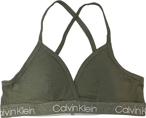 Calvin-Klein-Women-Lined-VNeck-Racerback-Bralette-Olive